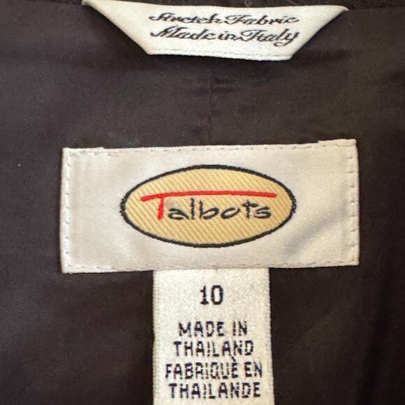 Talbots Stretch Fabric Blazer - Size 10 - Picture 4 of 5